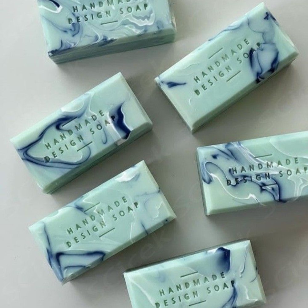 Green tea tree and charcoal face bars with fresh eucalyptus